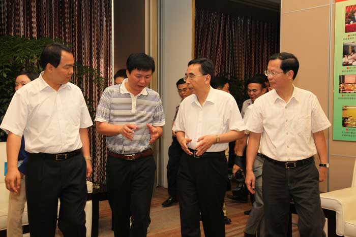 Guangdong province governor Zhu Xiaodan visit investigation