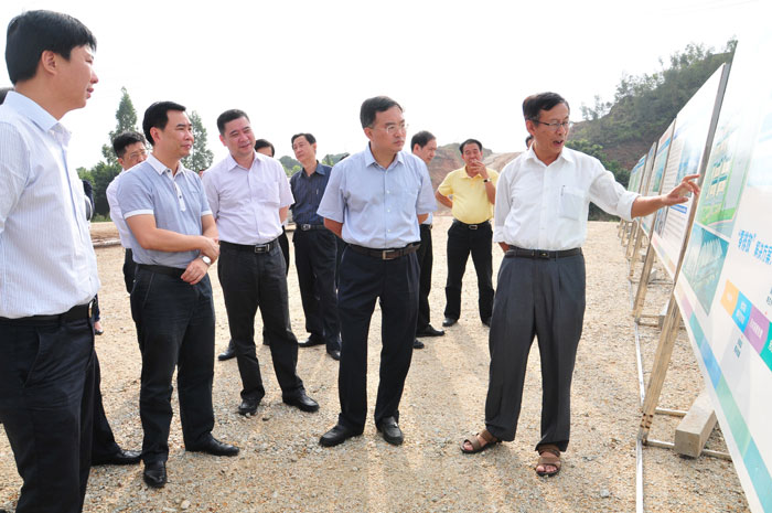 潮州常务副市长卢淳杰带队来揭调研中德金属生态城